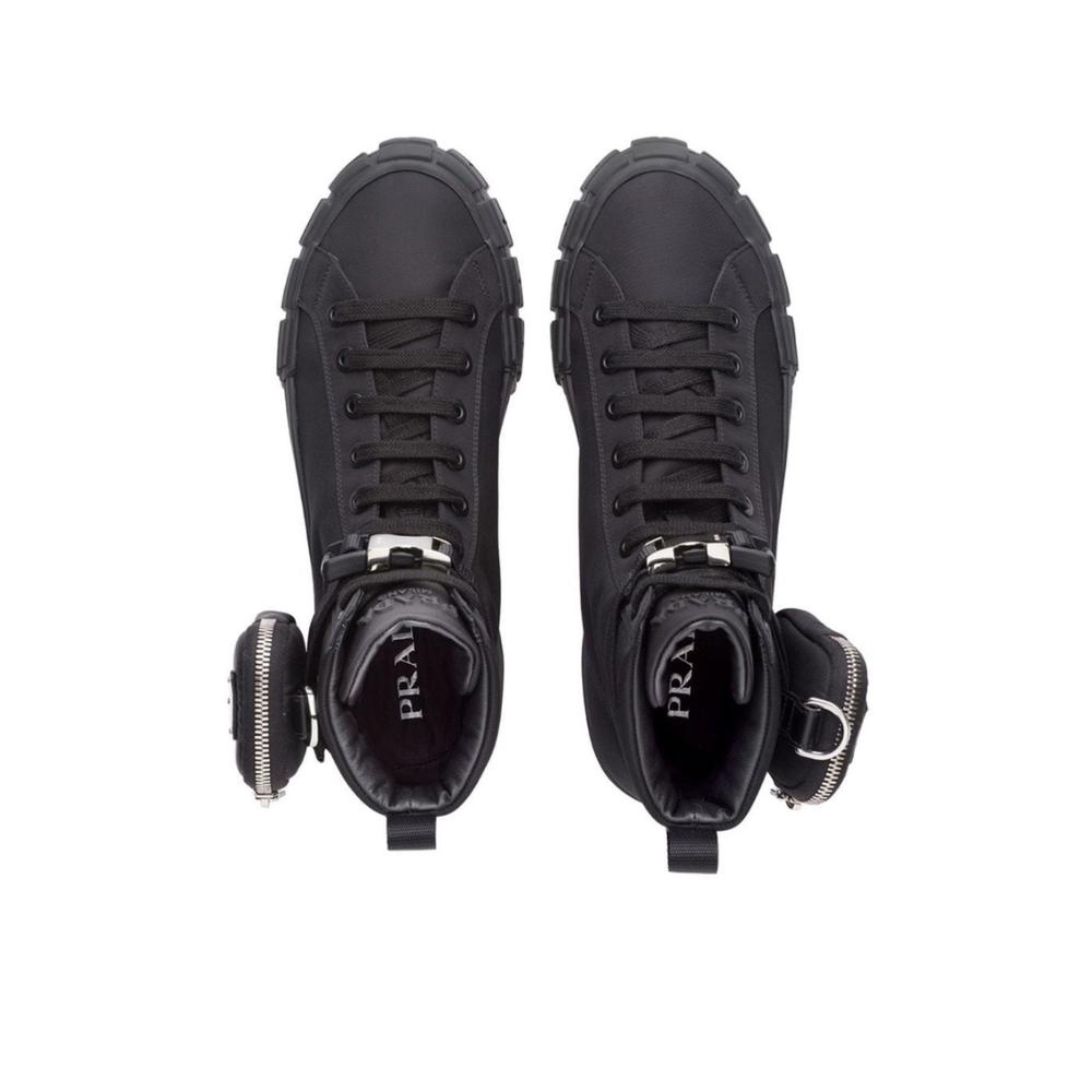 Prada - Wheel High Top Sneaker - IT 37.5 - Picture 3 of 8